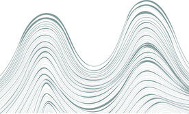 矢量抽象线条山水