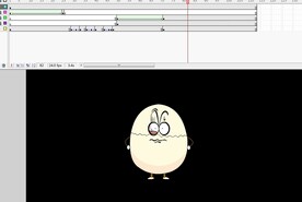 卡通鸡蛋裂开动画
