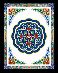 藏式风格展板标语