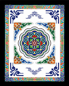 藏式风格展板标语