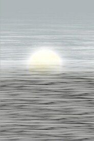 抽象光影海上明月玄关装饰画