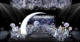 蓝紫星空婚礼