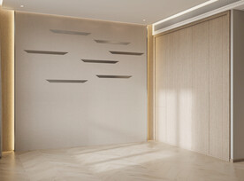 现代卧室场景3D效果图