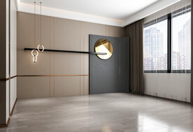 现代卧室场景3D效果图