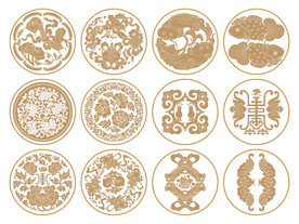 传统吉祥纹样矢量图