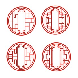 中国风中式传统窗格花格装饰边框