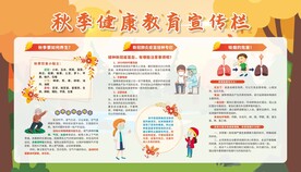 秋季健康教育宣传栏