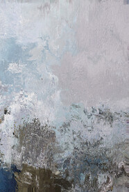 抽象几何色块划痕拼接油画玄关