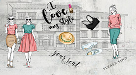 服装店工装背景墙