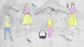 个性服装店背景墙