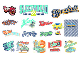 印刷图案字母图案