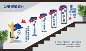 公安派出所楼梯文化