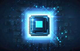 电脑芯片手机海报