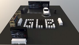 新车上市发布会su模型