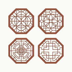 八边形窗花格