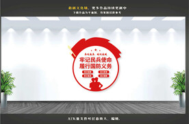 民兵形象墙