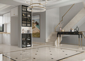 现代极简 轻奢餐厅 空场景