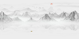 水墨山水画