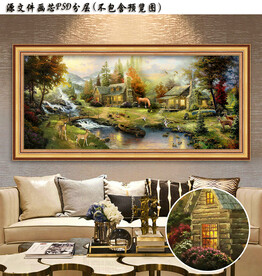 欧式乡村油画风景