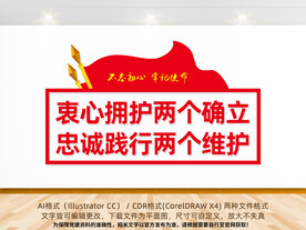 两个确立文化墙