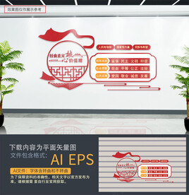 核心价值观文化墙