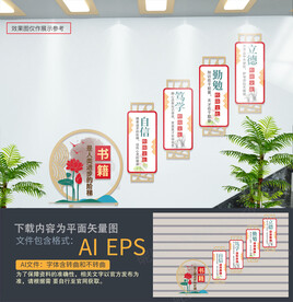 学校楼梯文化墙