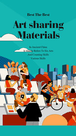 周末郊游扁平风插画