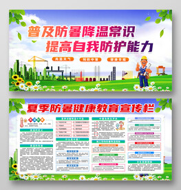 夏季防暑健康教育宣传栏