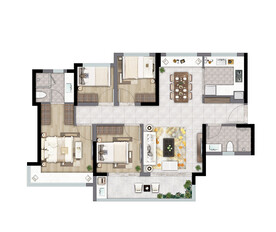 户型图 家配图 洋房图图片