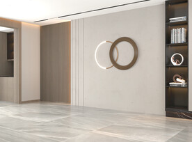 现代极简客厅空场景