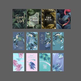 超市商超家纺区域植物装饰画