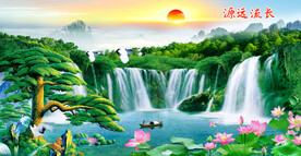 山水挂画 风景壁画