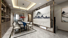 家装中式风格餐厅设计案例效果图