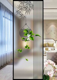 高清分层透明底屏风打印图