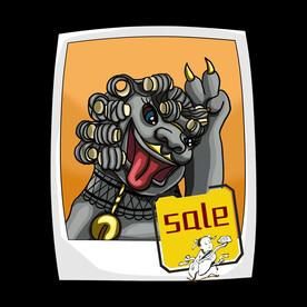 中国国潮石狮喜庆