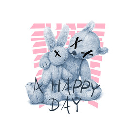 粉色   字母  兔子