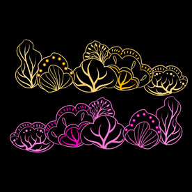 原创植物线条元素