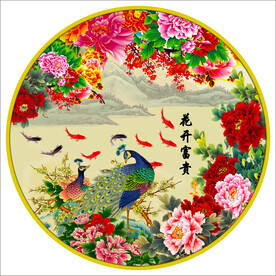 花开富贵装饰画