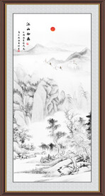 竖幅国画