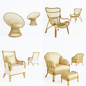 现代北欧休闲沙发椅凳