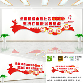 全面建成小康社会文化墙