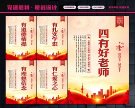 四有好老师展板