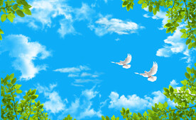 蓝天白云软膜天花