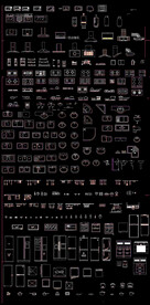 CAD厨房施工图素材