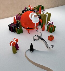 c4d源文件 3d场景 圣诞