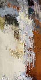 暖灰抽象玄关画