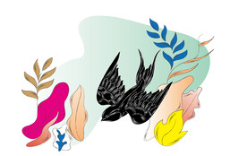 燕窝产品手绘矢量插画