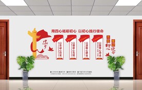 四心党员文化墙