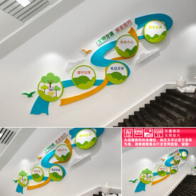 文明交通楼道文化墙