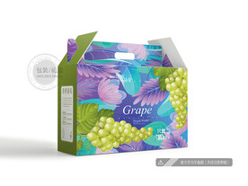 葡萄包装礼盒 平面图